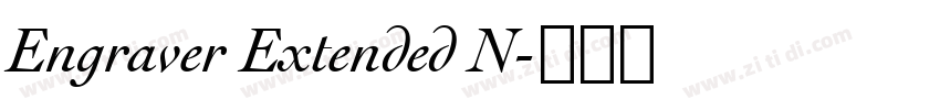 Engraver Extended N字体转换